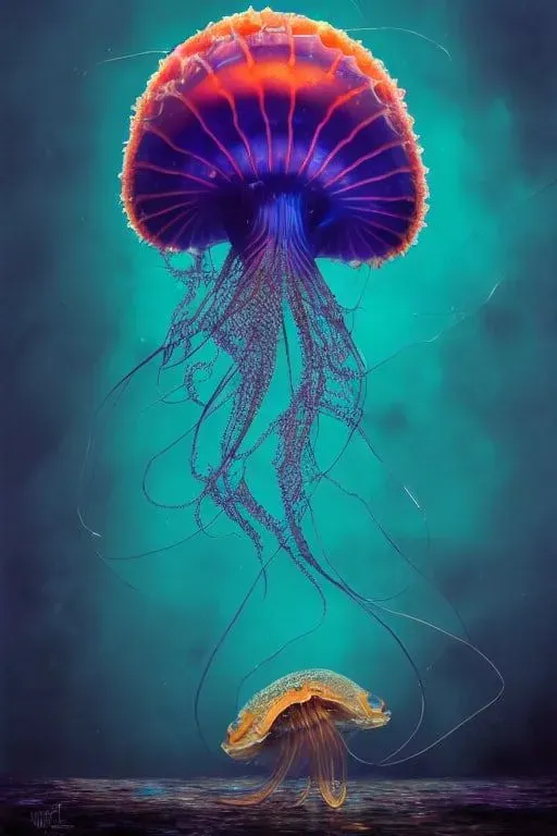 Deep Ocean Jellyfish Creatures
