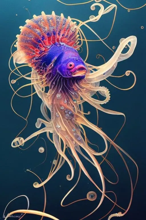 Deep Ocean Jellyfish Creatures