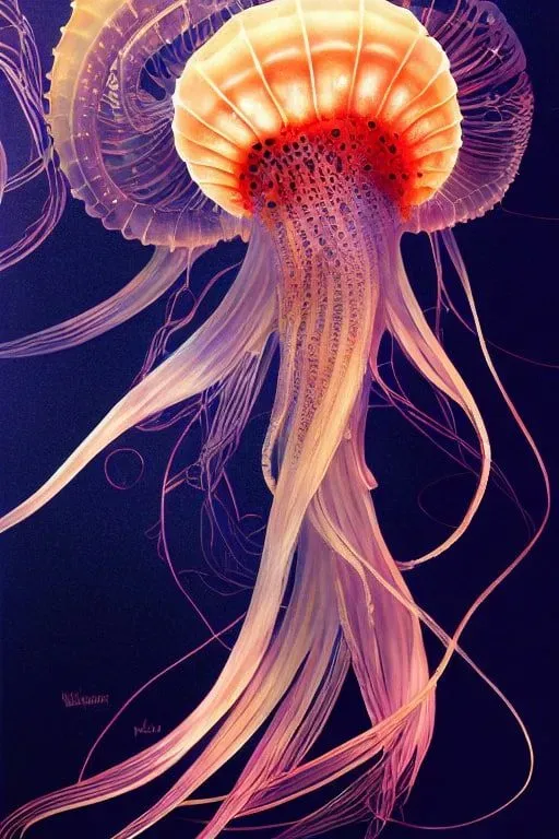 Deep Ocean Jellyfish Creatures