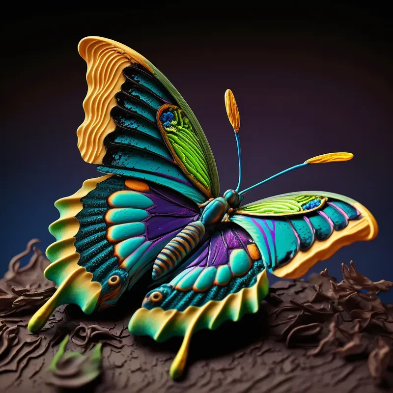 Rainbow Plasticine Animal Sculptures
