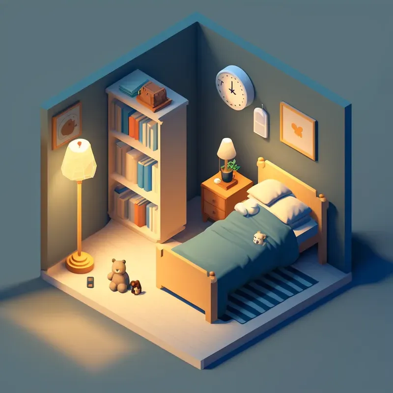 Cute Video Game Concepts Isometric Rooms For Houses