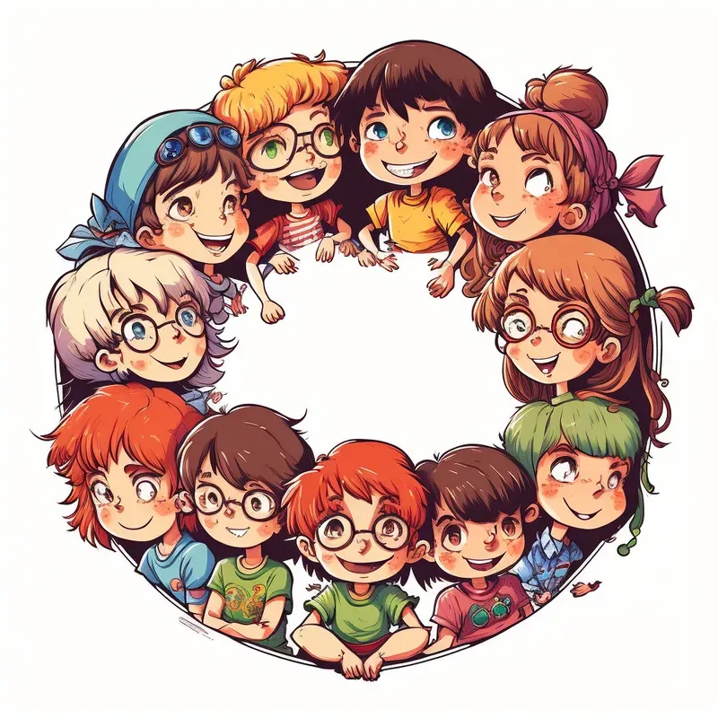 Cute Circle Time Illustrations