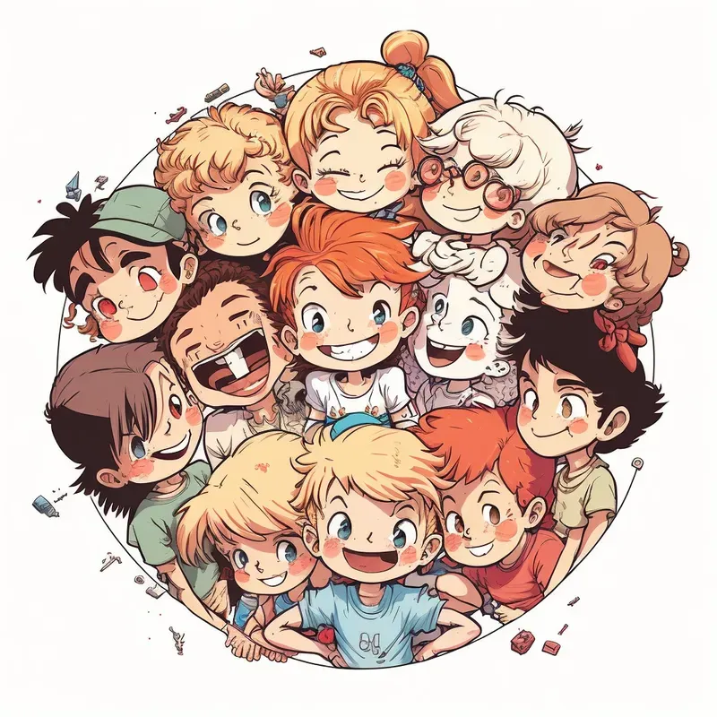Cute Circle Time Illustrations