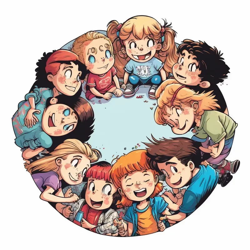 Cute Circle Time Illustrations