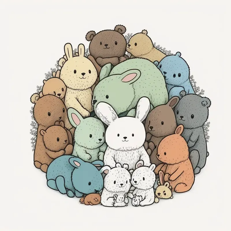 Cute Circle Time Illustrations