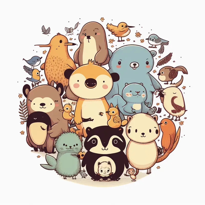 Cute Circle Time Illustrations