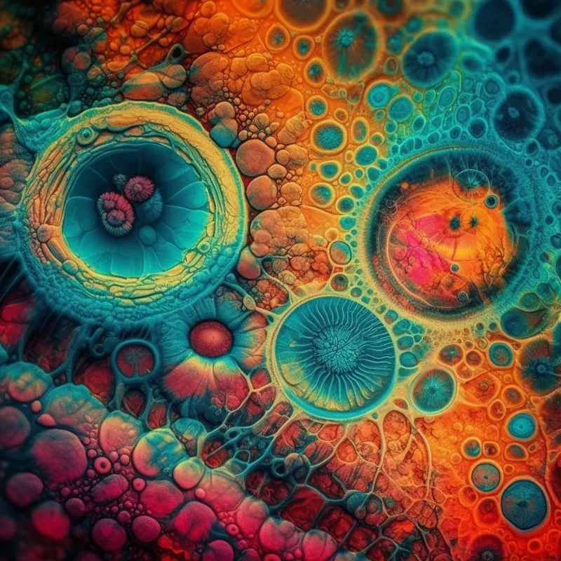 Trippy Cell Art