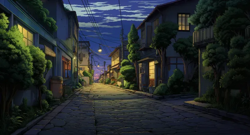 Ghibli Style Landscape Scenes