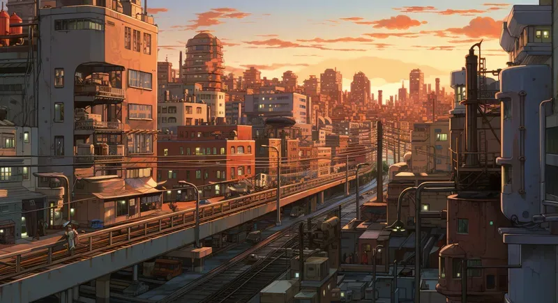 Ghibli Style Landscape Scenes