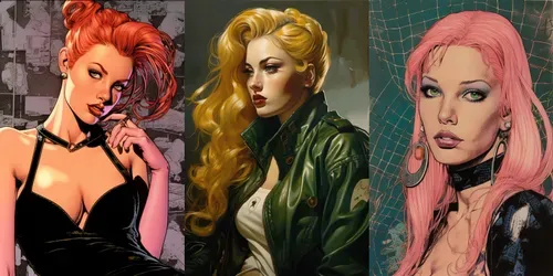 Comic Book Character Designs generated by midjourney