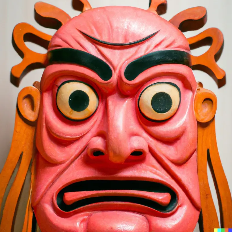 Photorealistic Japanese Noh