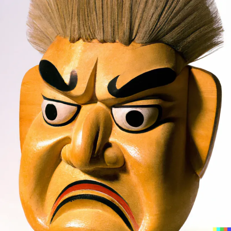 Photorealistic Japanese Noh