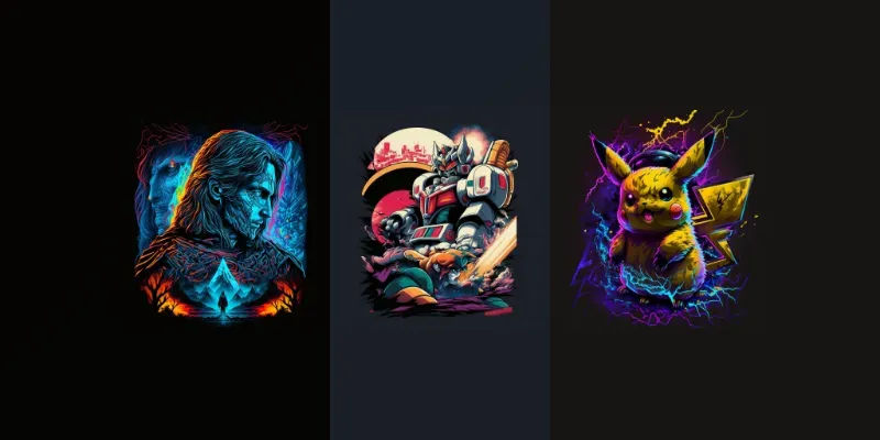 Cyberpunk T-shirt Graphic Designs generated by undefined