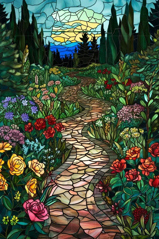 Stained Glass Illustrations