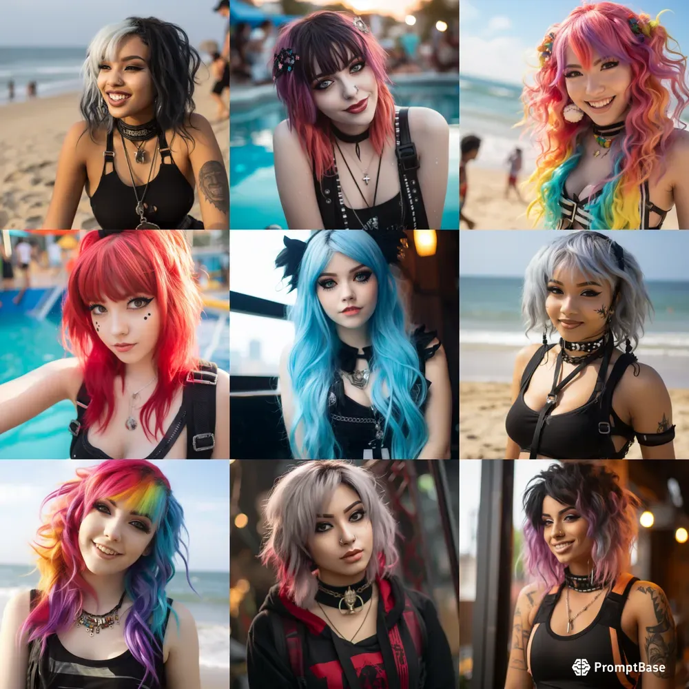 Flirty Emo Portraits