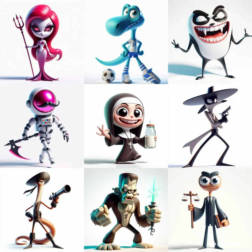 Super Cool 3D Characters