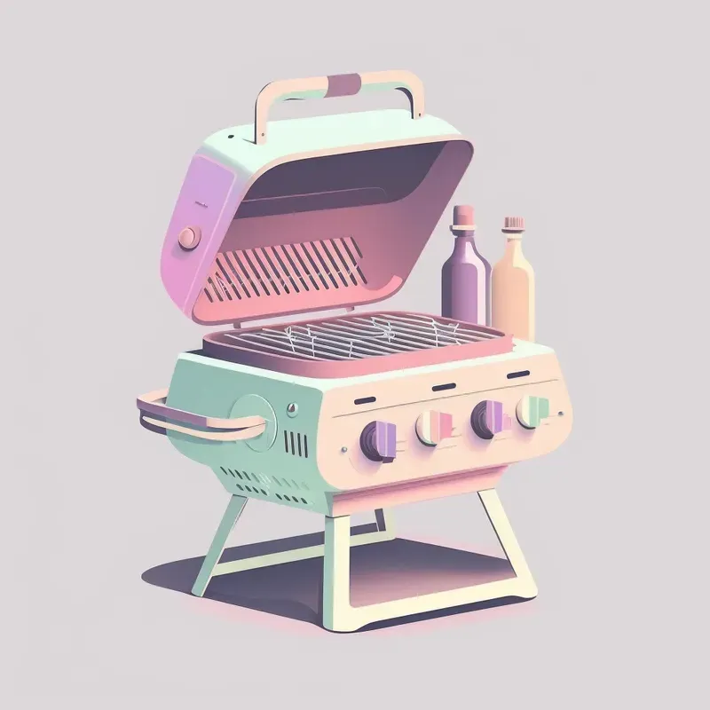 Pop Art Kitchen Equipment Icons