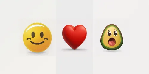 2D Vibrating Emojis generated by midjourney