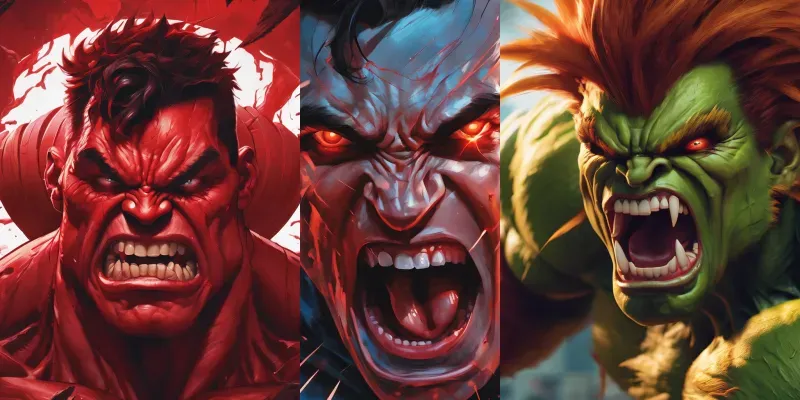 Angry Screaming Characters generated by undefined