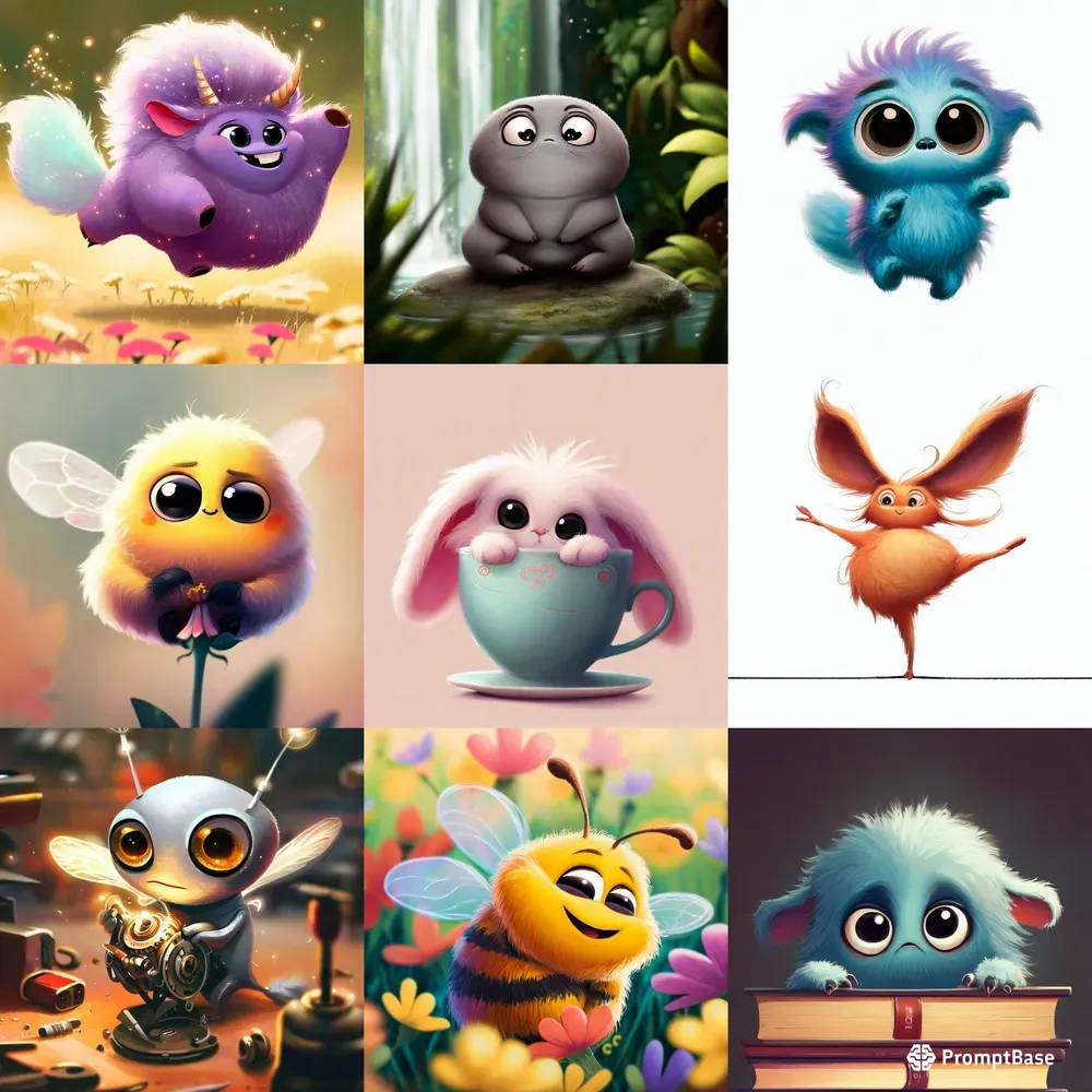 Adorable Pixarinspired Creatures