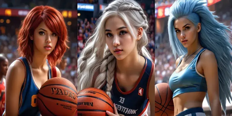 Basketball Player Girls generated by undefined