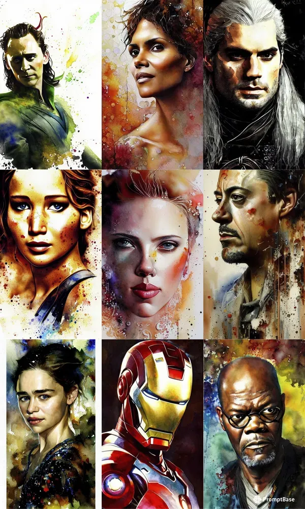 Awesome Watercolor Portraits