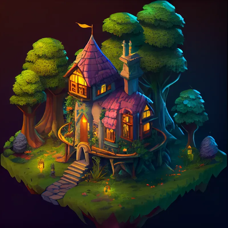 Isometric Fantasy Home