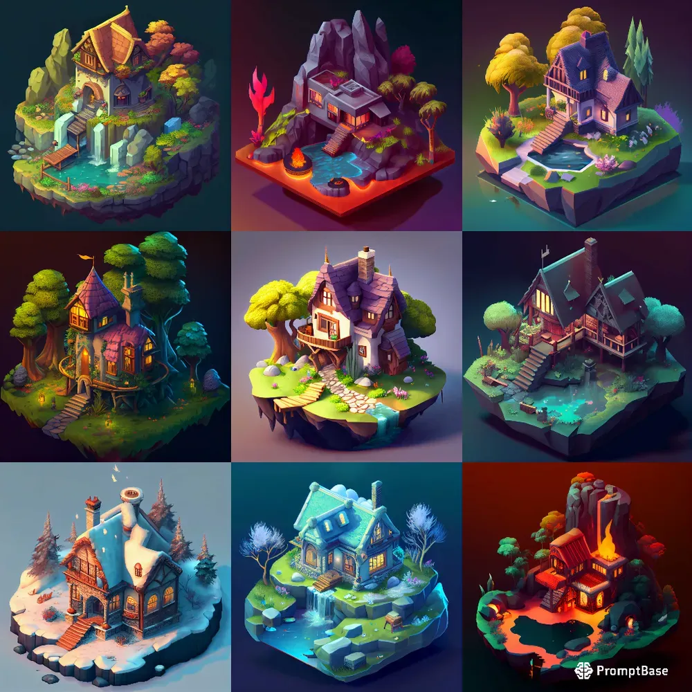 Isometric Fantasy Home