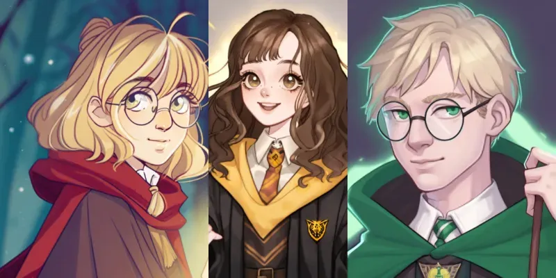 Harry Potter Anime Profile Pics generated by undefined
