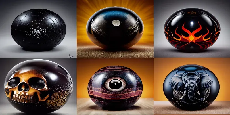 Bowling Ball Design Product Photo generated by undefined