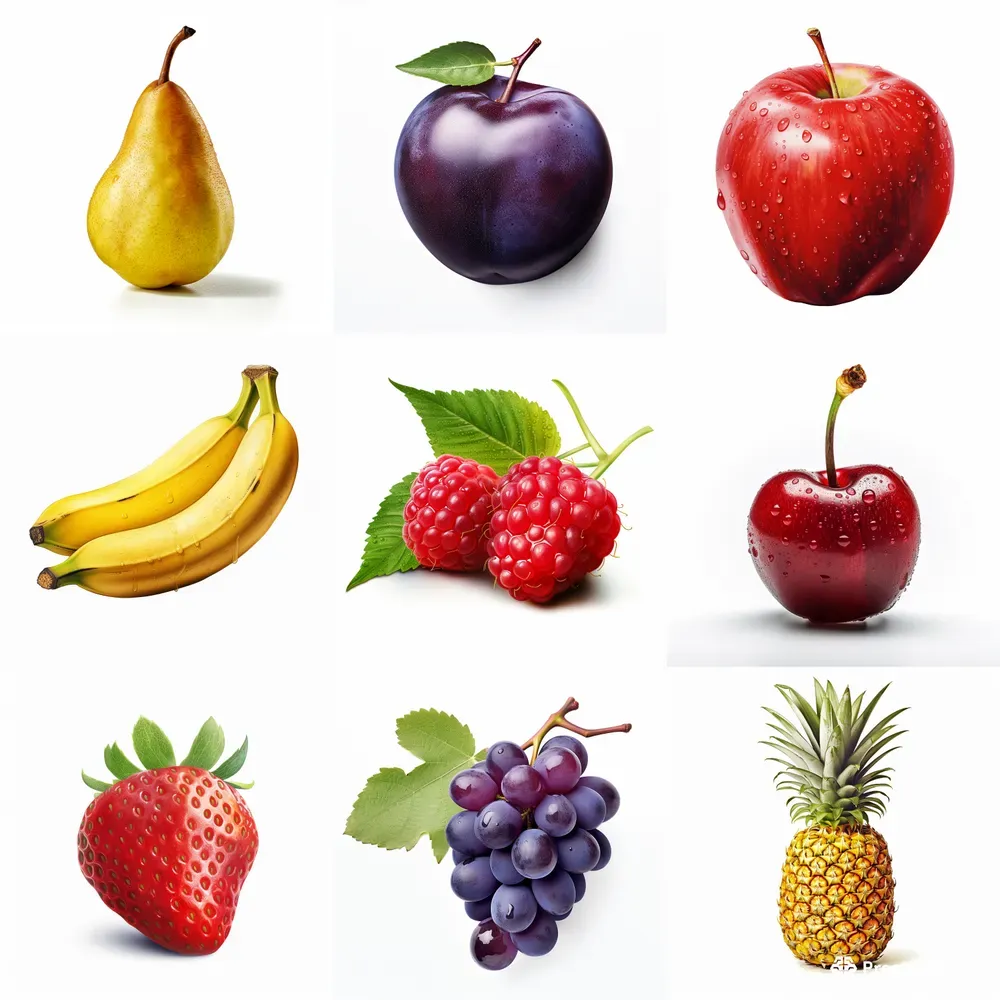 Fruits Realistic Closeup Photographs