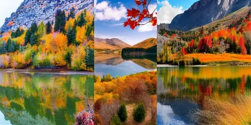 Mountain Landscapes generated by stable-diffusion