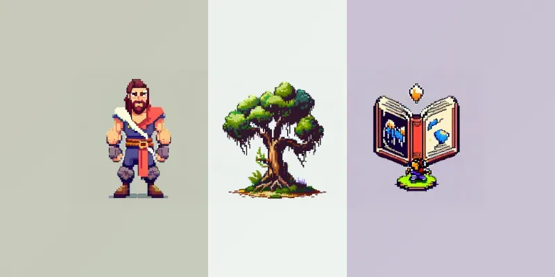 Pixel Video Game Designs generated by undefined
