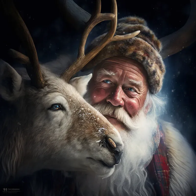 Santas And Rudolphs