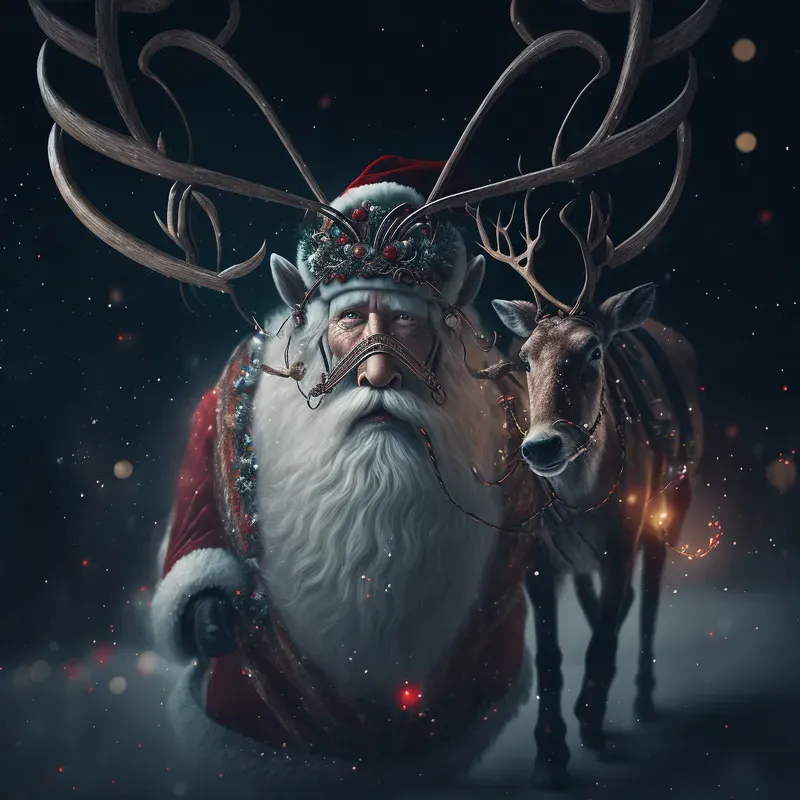 Santas And Rudolphs