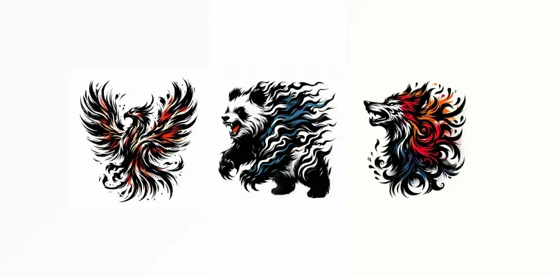 Cool Wild Tattoo Designs generated by undefined