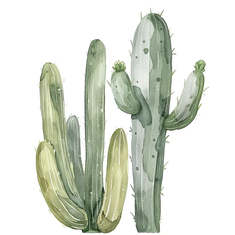 Watercolor Plant Illustrations Wallart