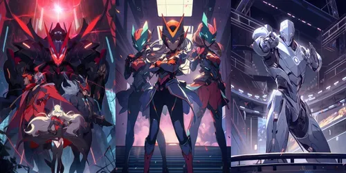 Anime Hero Character Design Concept Art generated by midjourney