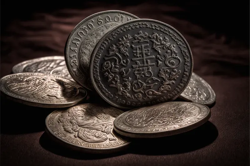 Coins Money Piles
