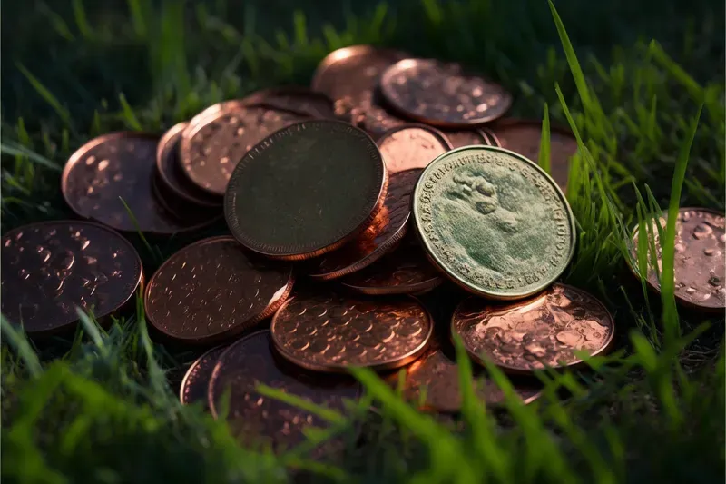Coins Money Piles