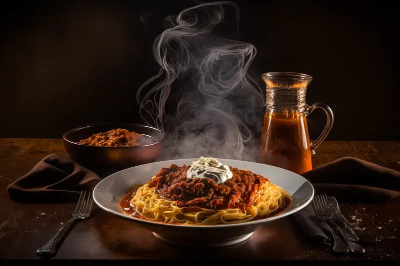 Cooked Foods From Close-up Side Angles
