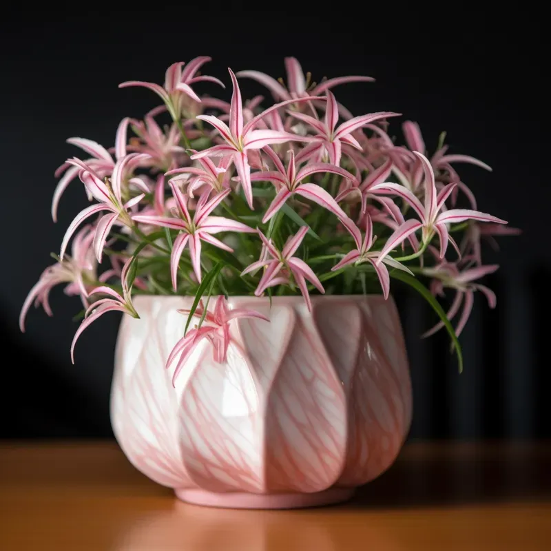 Little Plants And Flowers In Pots