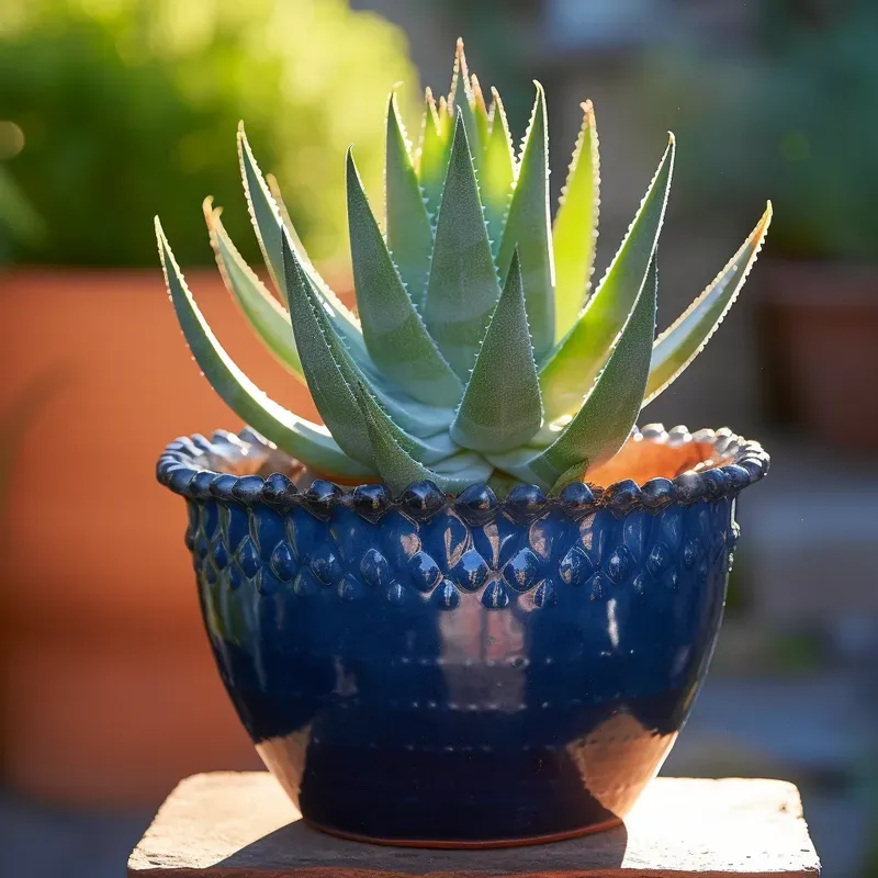 Little Plants And Flowers In Pots