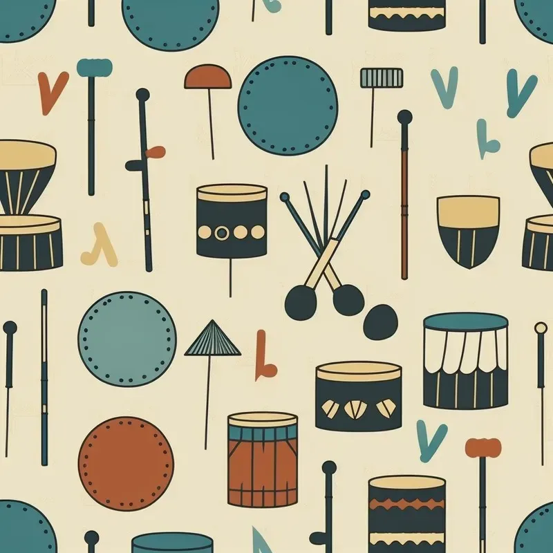 Styled Musical Instrument Patterns