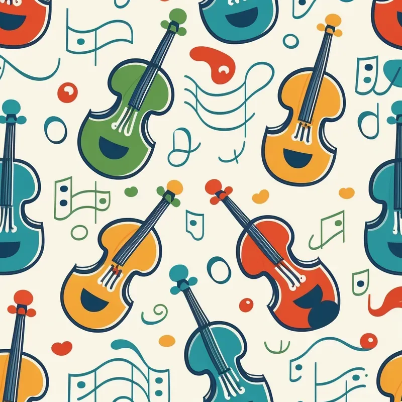 Styled Musical Instrument Patterns