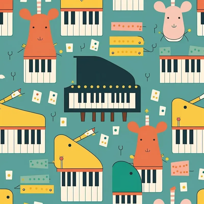 Styled Musical Instrument Patterns