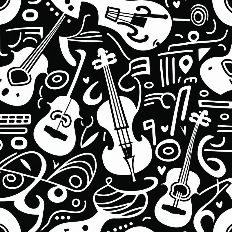 Styled Musical Instrument Patterns