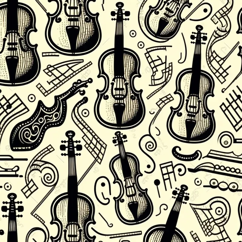 Styled Musical Instrument Patterns