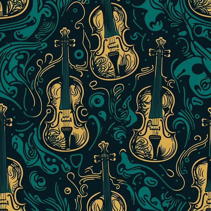 Styled Musical Instrument Patterns