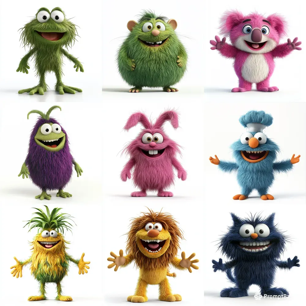 Muppet Style Character Designs